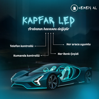 .Kapfar RGB Renk Değiştiren Araç İçi Ambiyans LED