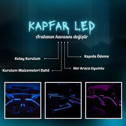 .Kapfar RGB Renk Değiştiren Araç İçi Ambiyans LED