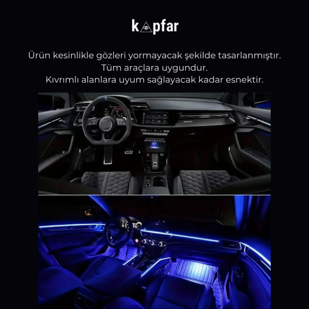 2 Metre Kapfar Parlayan Torpido Işıkları
