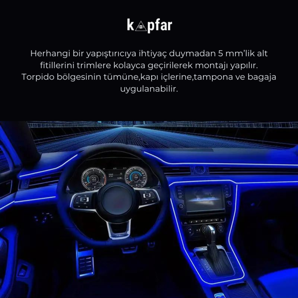 5 Metre Kapfar Parlayan Torpido Işıkları