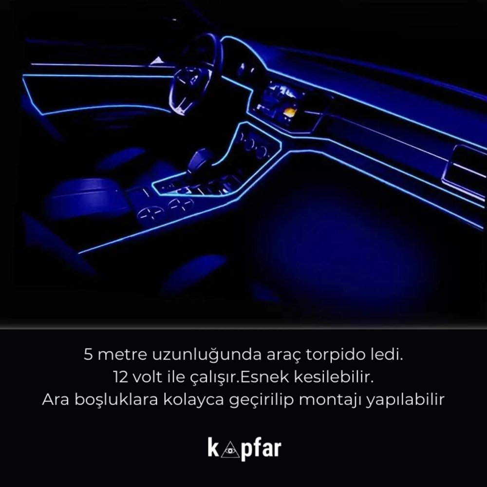 2 Metre Kapfar Parlayan Torpido Işıkları